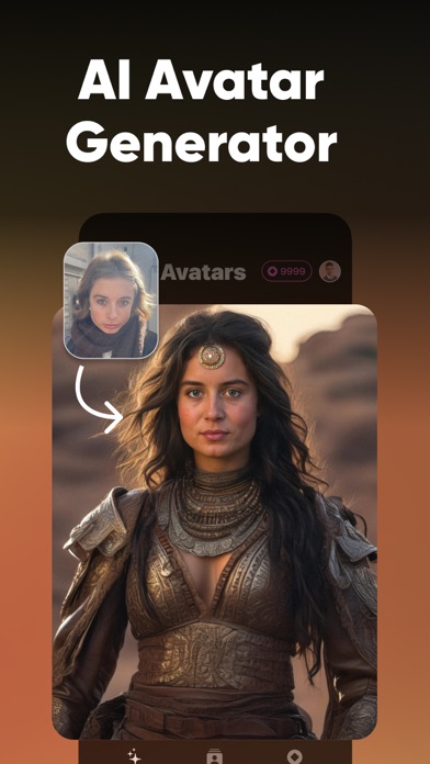 Transformation de selfies en portraits dans Magic Avatars