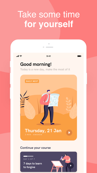 Meditation Nest, visuel de la fiche App Store